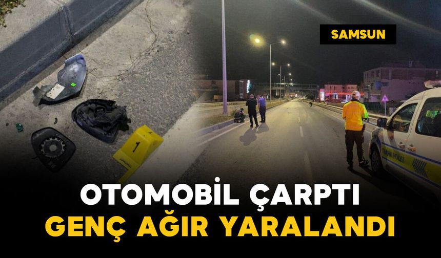 Otomobilin çarptığı genç ağır yaralandı: Sürücü gözaltında