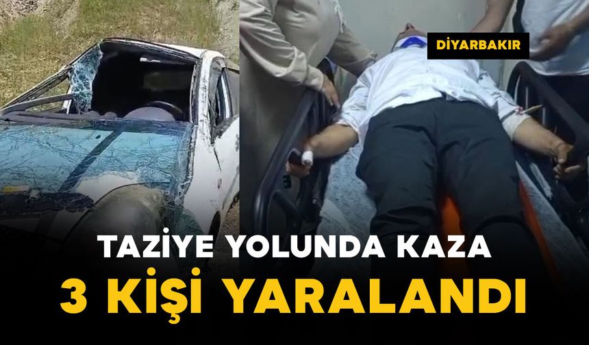 Taziye yolunda kaza: 3 yaralı