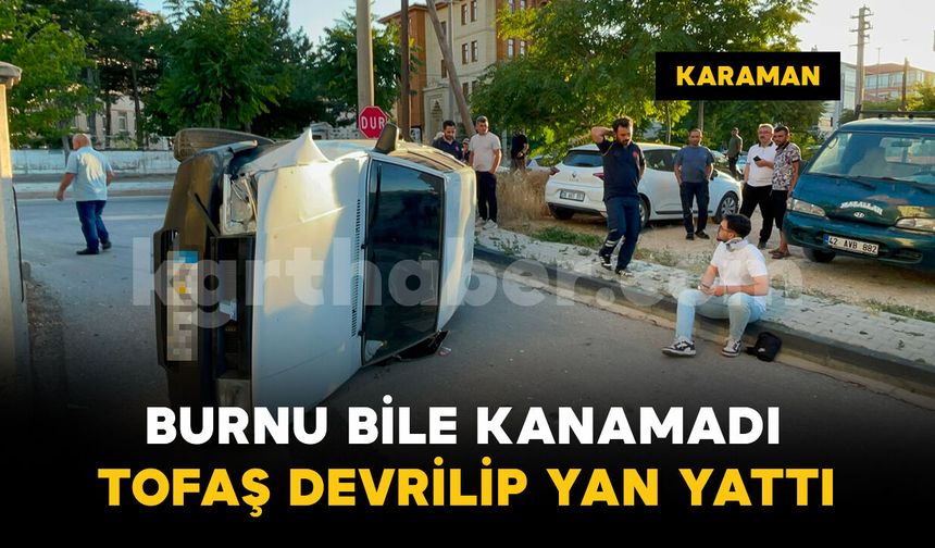 Bu kazayı yara almadan atlattı