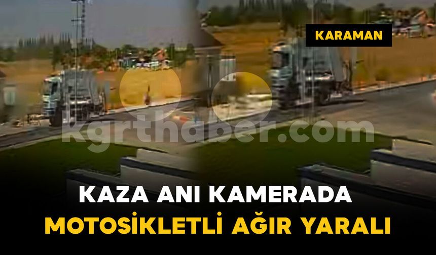 Feci kaza kamerada: 1 ağır yaralı