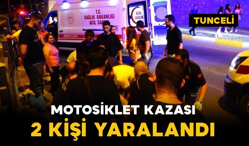 Motosiklet kazasında 2 kişi yaralandı