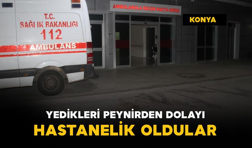 Yedikleri peynirden dolayı hastanelik oldular