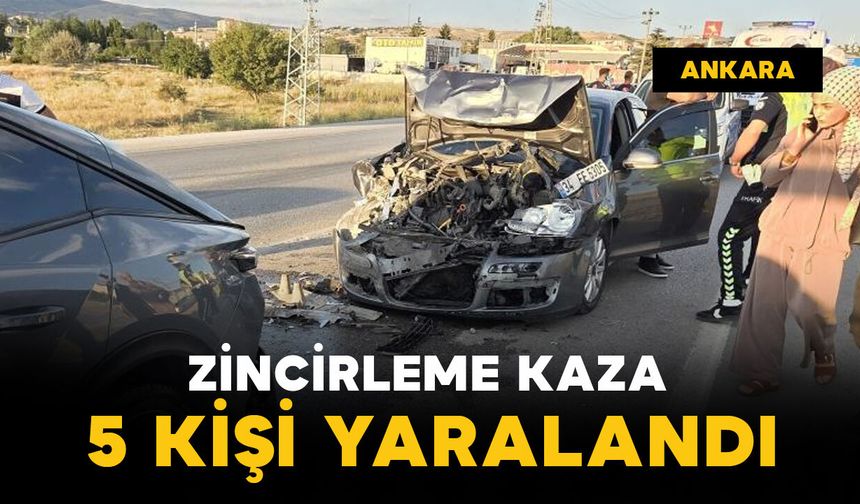 Zincirleme kaza: 5 yaralı