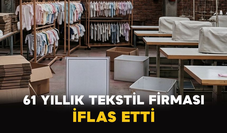 61 Yıllık Tekstil Firması İflas Etti