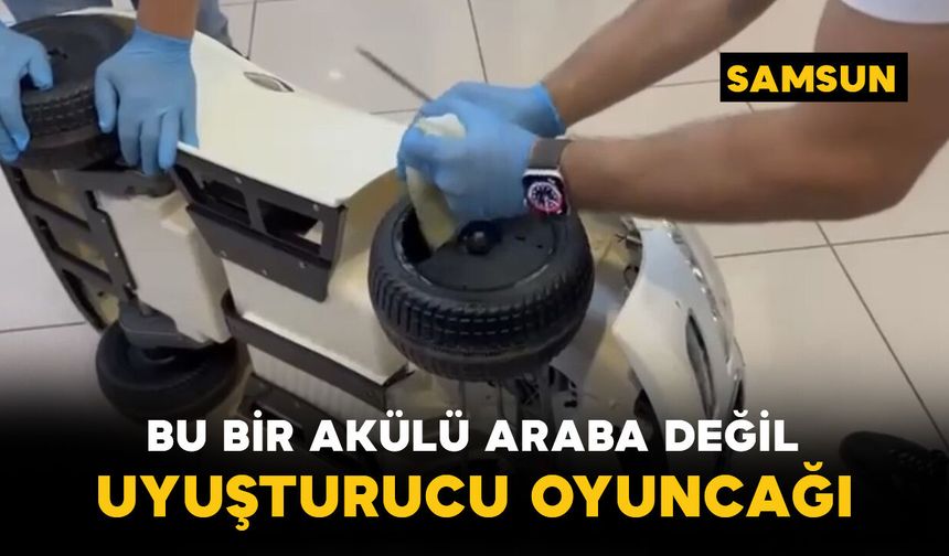 Akülü çocuk aracının tekerleğine zulalanmış 705 gram metamfetamin ele geçirildi