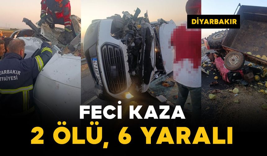 Minibüs ile traktör çarpıştı: 2 ölü, 6 yaralı