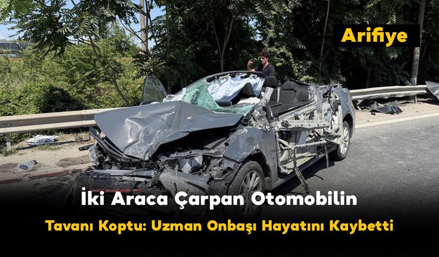 Önce Arızalı Tıra Sonra Emniyet Şeridindeki Araca Çarptı!