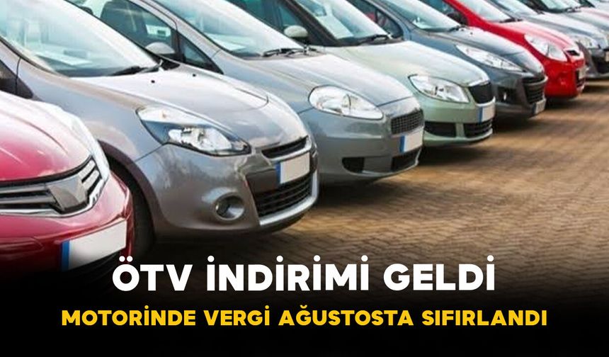 ÖTV İndirimi Geldi! Motorinde Vergi Ağustosta Sıfırlandı