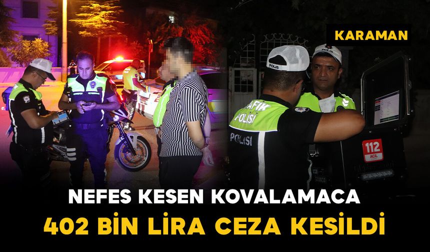 Polisin “dur” ihtarına uymayan motosiklet sürücüsüne 402 bin lira ceza kesildi