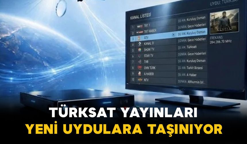 Türksat televizyon yayınları yeni nesil uydulara taşınıyor