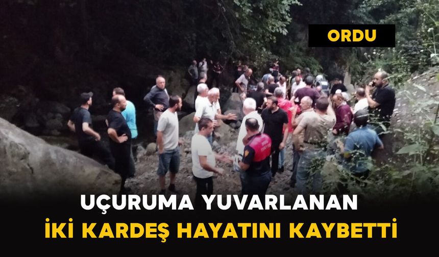 Uçuruma Yuvarlanan İki Kardeş Hayatını Kaybetti