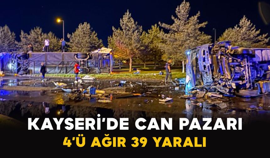 Yolcu Otobüsü ve Tanker Çarpıştı: 4’ü Ağır 39 Yaralı