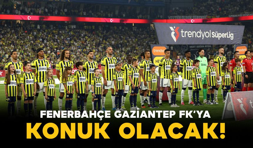 Fenerbahçe, Gaziantep FK'ya konuk olacak