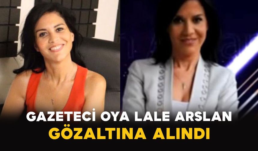 Gazeteci Oya Lale Arslan Gözaltına Alındı