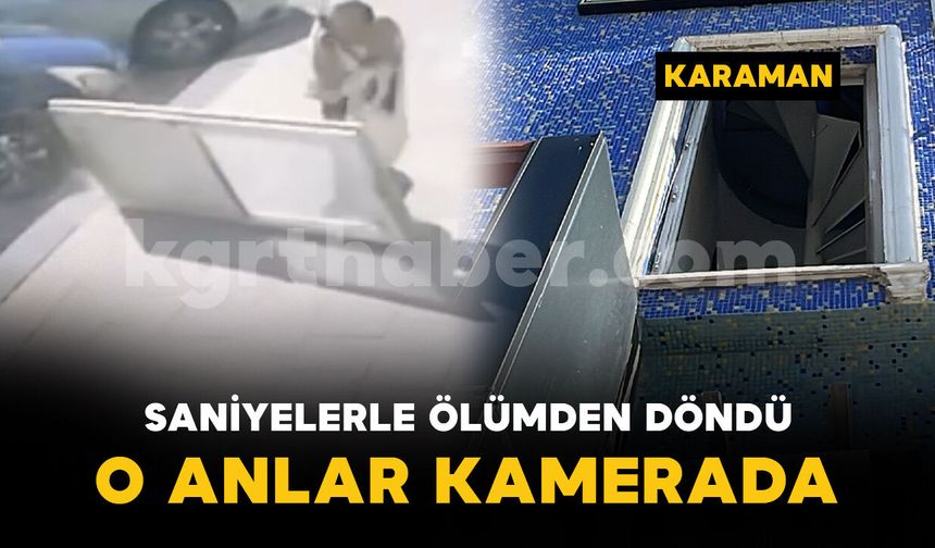 Kaldırımda yürüyen kadın saniyelerle ölümden döndü: O anlar kamerada