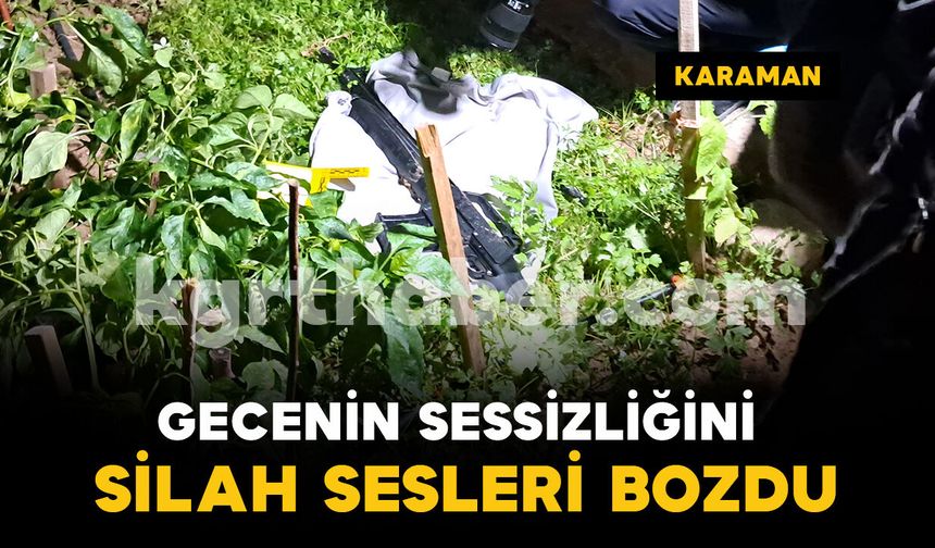 Karaman’da açılan ateş sonucu bir iş yeri zarar gördü
