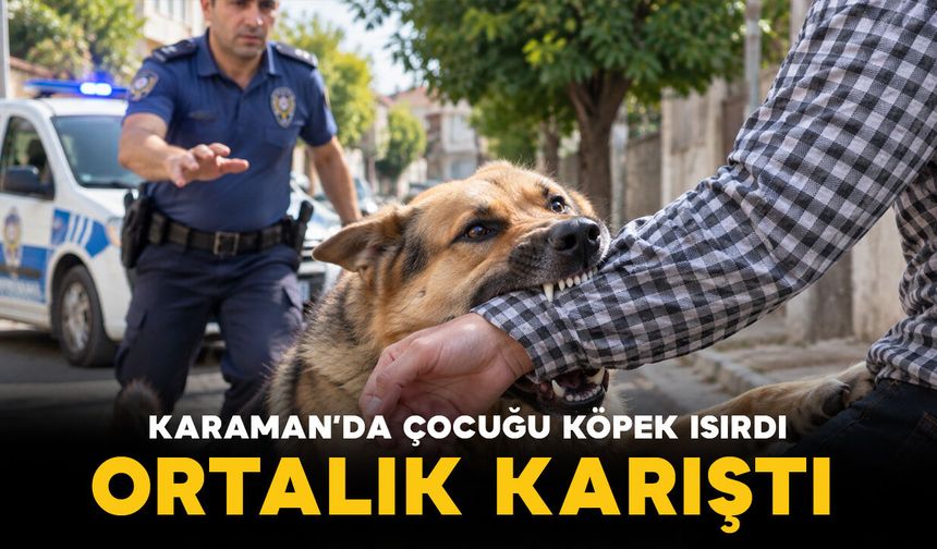 Karaman’da çocuğu ısıran köpek sonrası ortalık karıştı