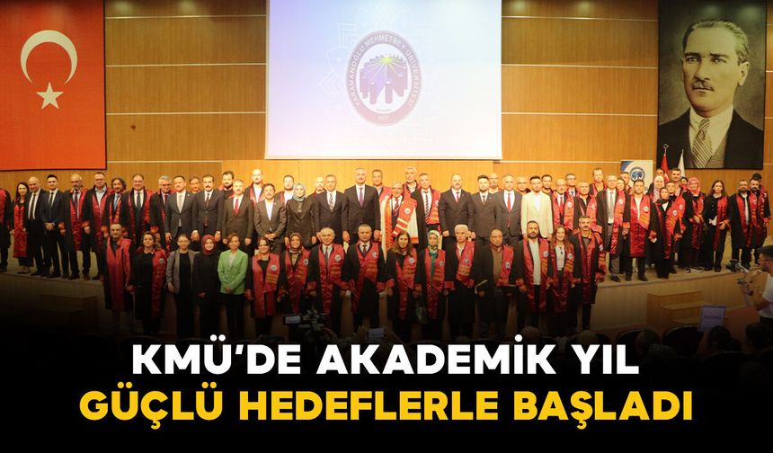 KMÜ’de yeni akademik yıl başladı, ilk dersi Abdulhamit Gül verdi