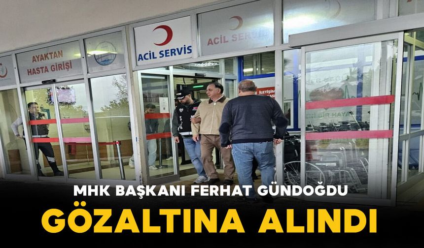 MHK Başkanı Ferhat Gündoğdu sabah saatlerinde gözaltına alındı