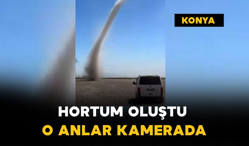 Tarlada hortum oluştu o anlar kamerada