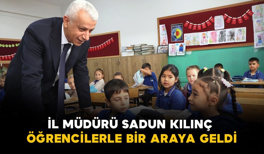 Karaman’da İl Müdürü Sadun Kılınç, öğrencilerle bir araya geldi