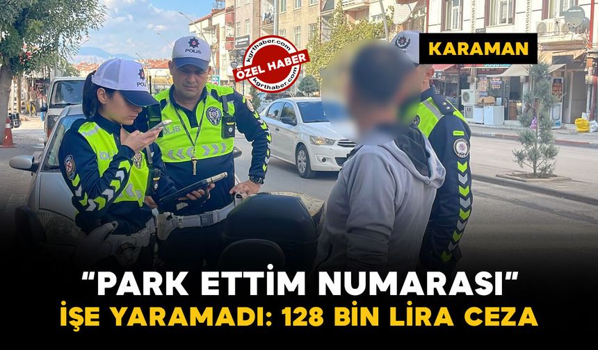 Karaman'da polisin dikkatinden kaçmadı: Elektrikli bisiklet sürücüsüne 128 bin 500 lira ceza