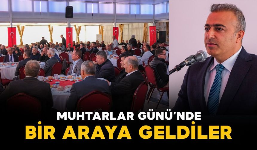 Karaman'da Vali Hayrettin Çiçek, Muhtarlar Günü dolayısıyla muhtarlarla buluştu
