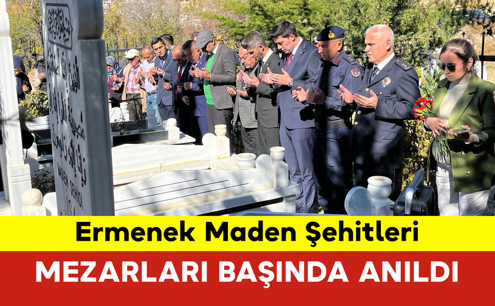 Ermenek Maden Şehitleri Mezarları Başında Anıldı