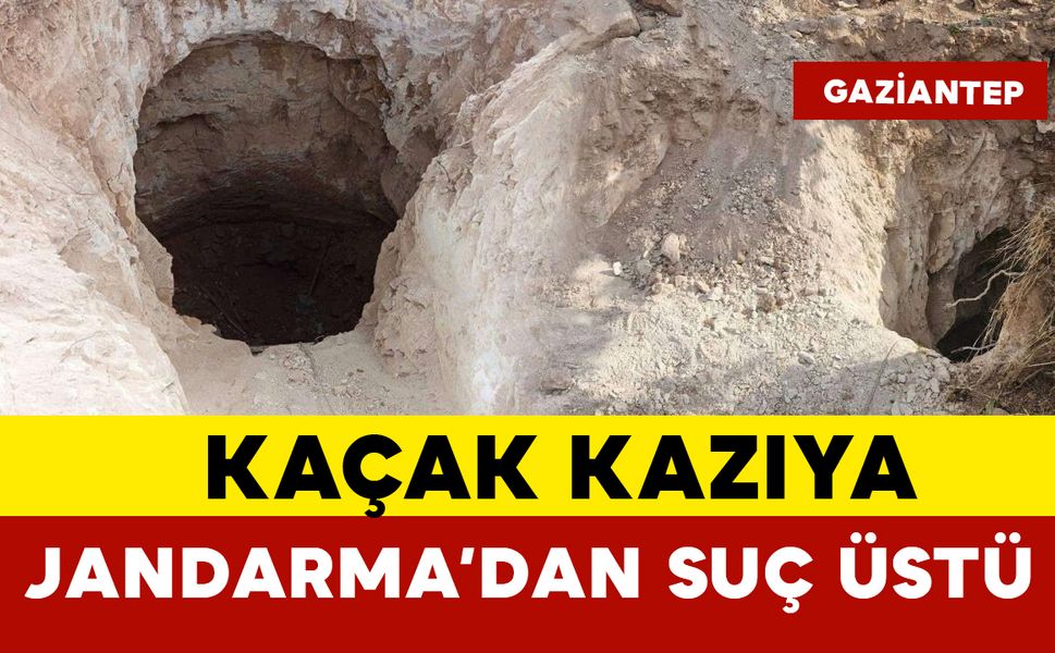 Kaçak kazı yaparken yakalandılar