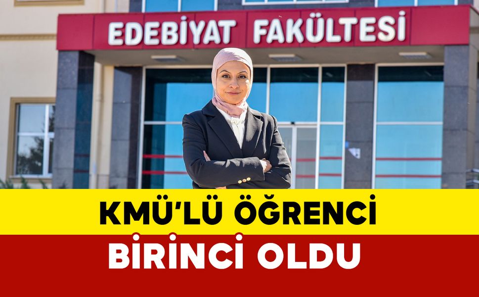 KMÜ'lü öğrenciden birincilik