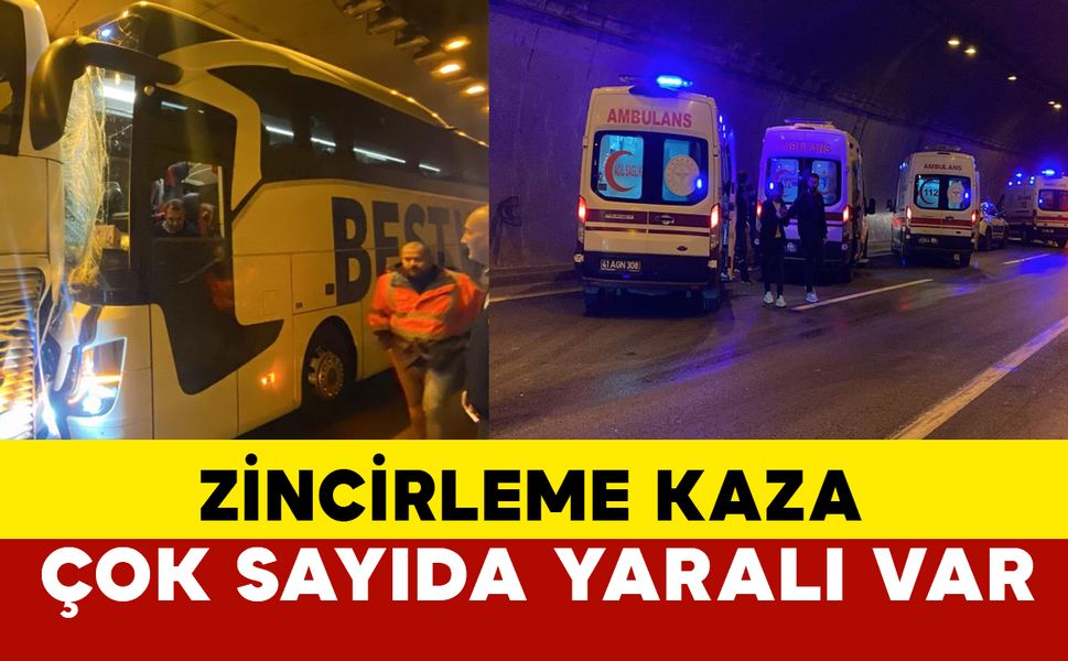 Kocaeli TEM Otoyolu’nda Zincirleme Kaza: 14 Yaralı