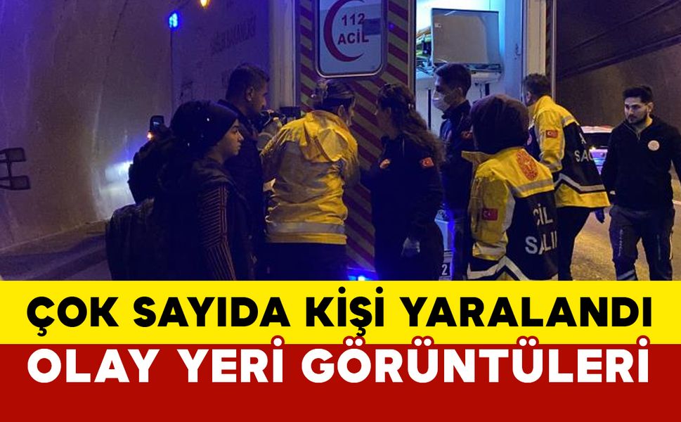 TEM'de Feci kazada çok sayıda kişi yaralandı: olay yeri görüntüleri