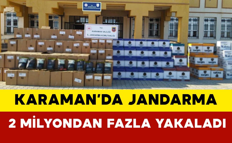 Karaman'da Jandarmadan 2 dev operasyon