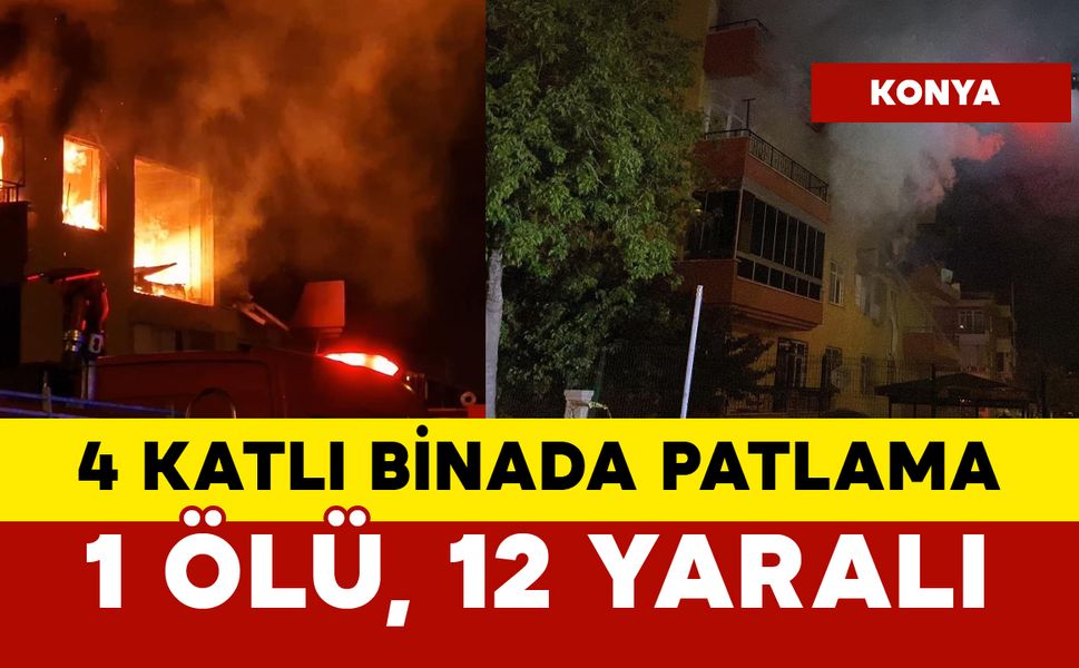 4 katlı binada patlama 1 ölü ve çok sayıda yaralı var