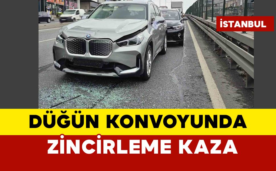 Düğün konvoyunda kaza oldu: 3 yaralı