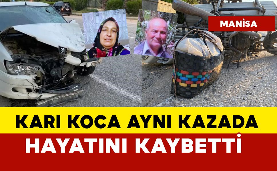 Sepetli motosiklet kazasında karı koca öldü