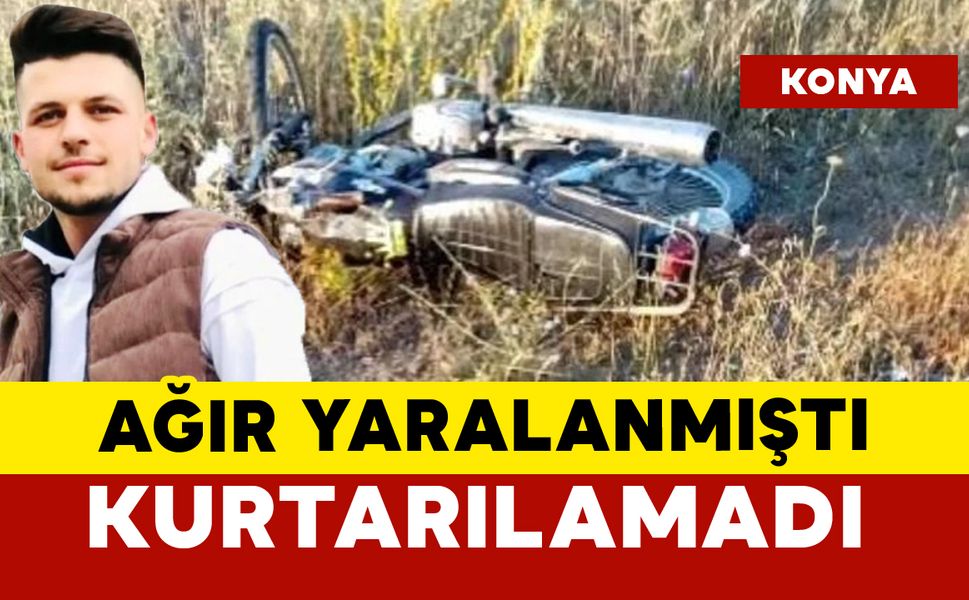 Genç motosikletli kurtarılamadı