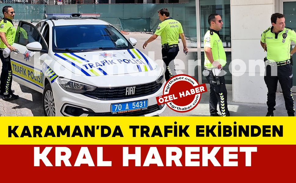 Karaman'da fenalaşan küçük çocuğu trafik ekibi hastaneye yetiştirdi