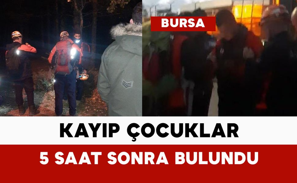 Kayıp çocuklar 5 saat sonra bulundu
