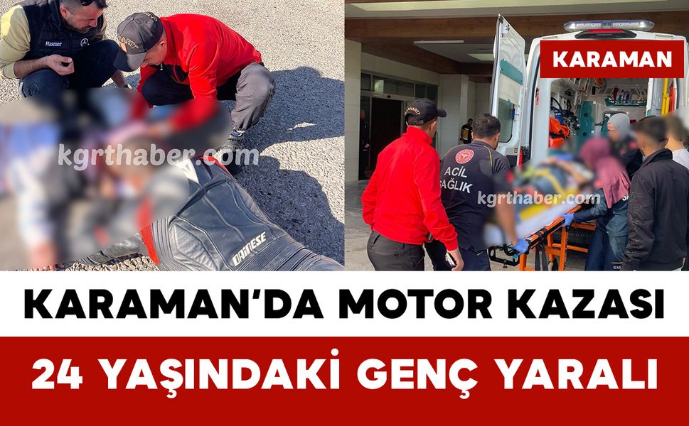 Köy Yolunda Motosiklet Kazası: 24 Yaşındaki Genç Yaralı