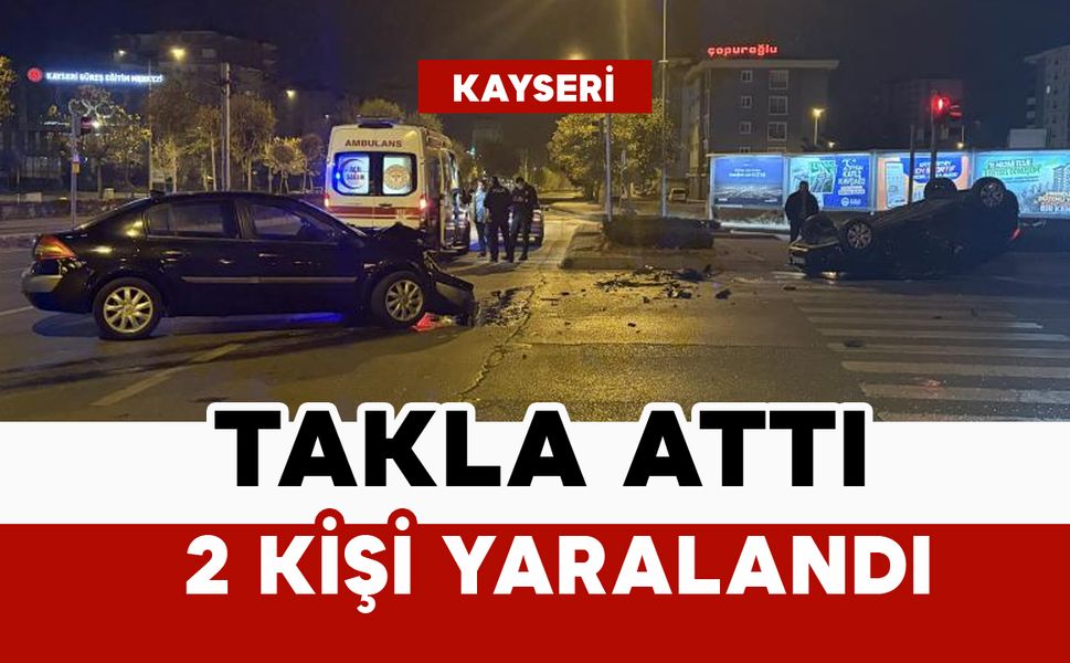 Takla attı: 2 yaralı