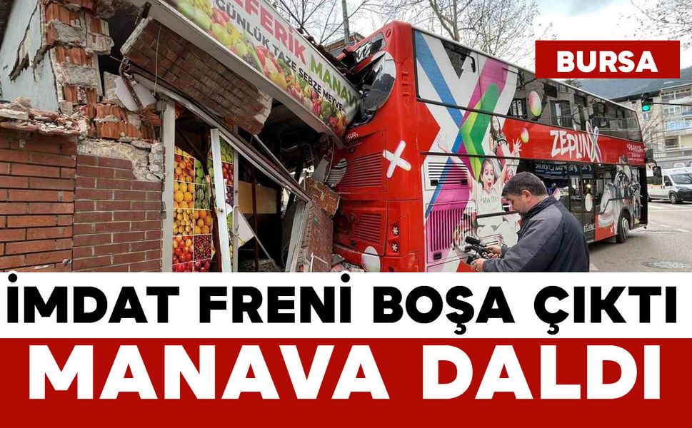 İmdat freni boşalan öğrenci otobüsü manava daldı