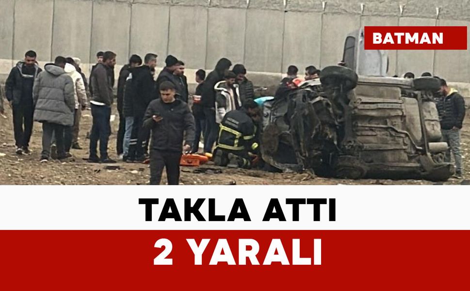 Korkutan kaza: takla attı