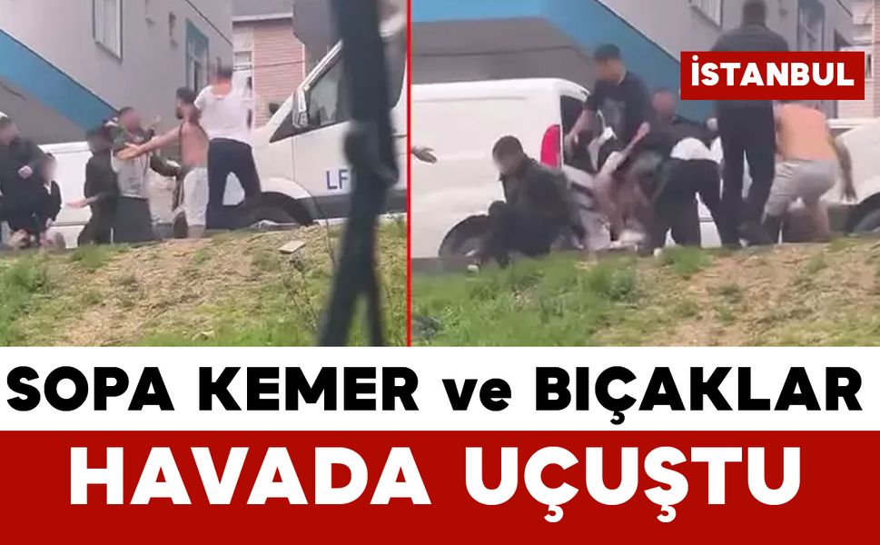Sopa, kemer ve bıçaklar havada uçuştu