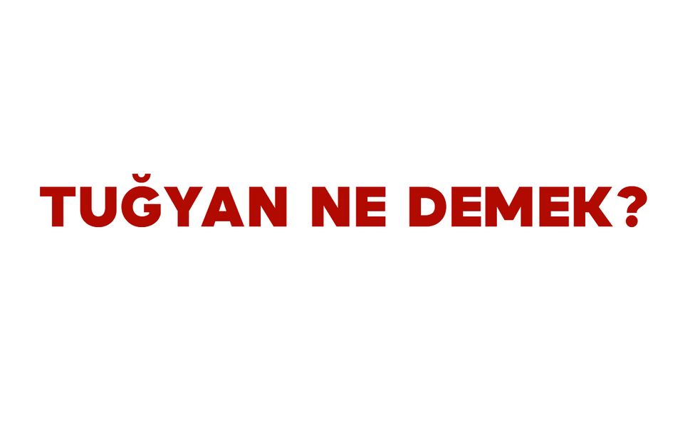 Tuğyan Ne Demek? Tuğyan İsminin Anlamı Nedir?