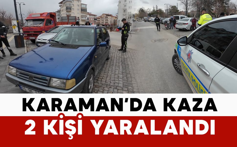 Millet Bahçesi önünde kaza: 2 yaralı