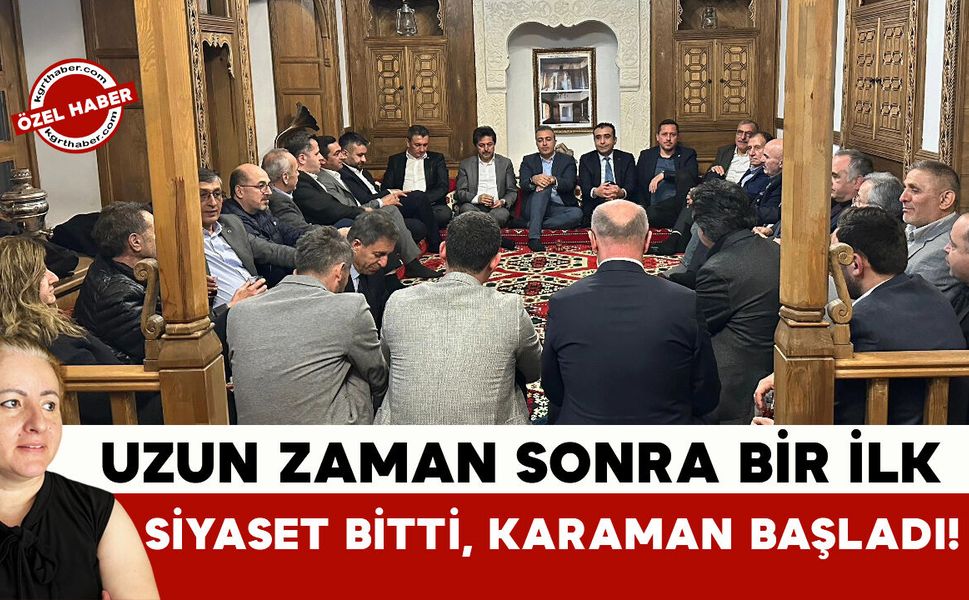Bu Masa Ezber Bozar: Siyaset Sustu, Karaman Konuştu