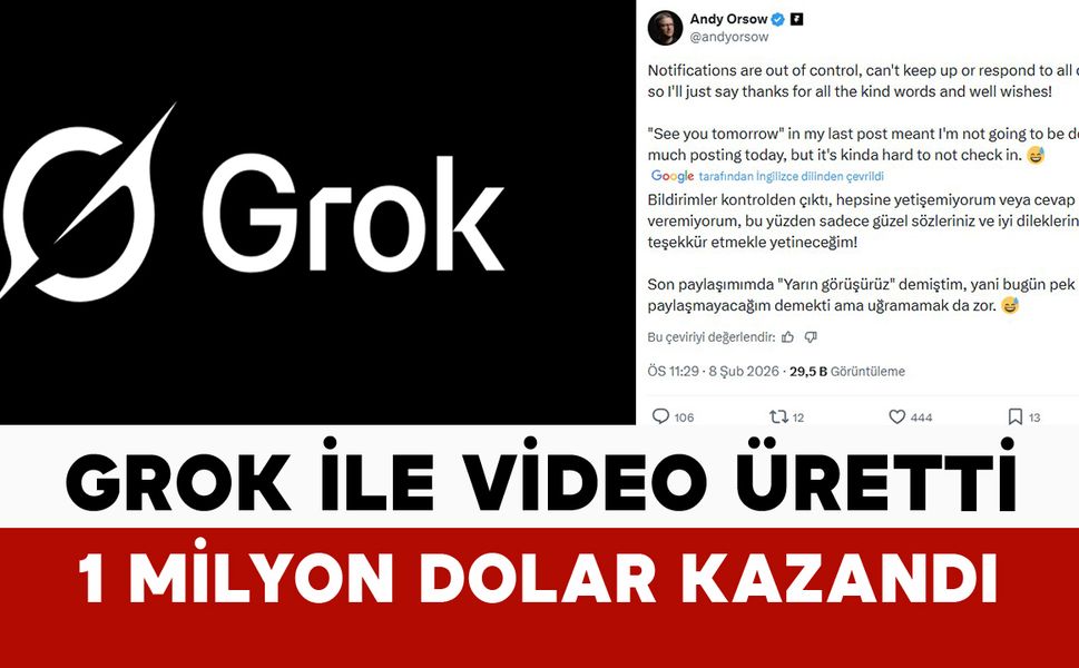 Grok ile video üretti 1 milyon dolar ödülü kazandı