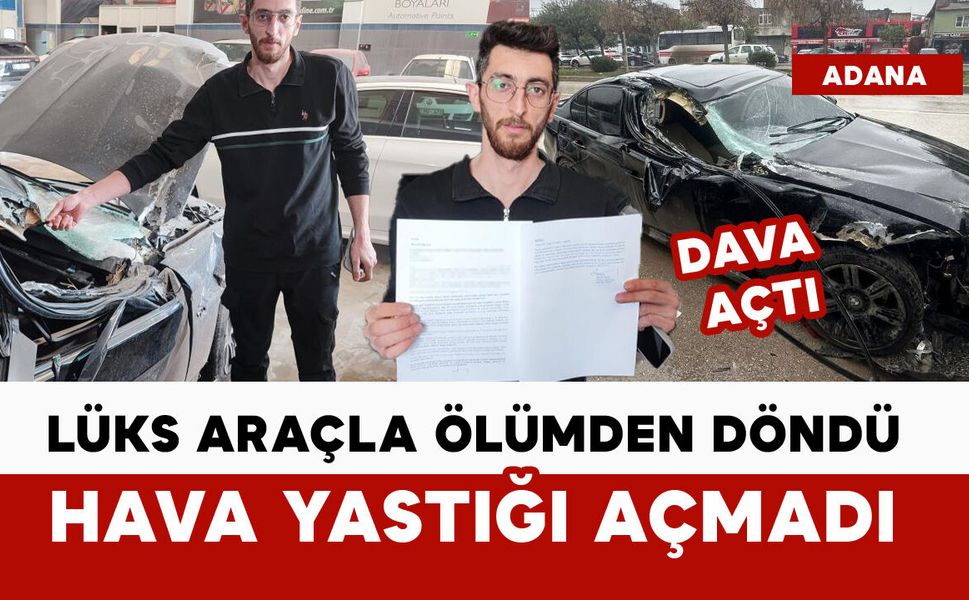 Milyonluk araç kazada hava yastığı açmadı