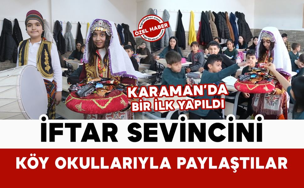 Ramazan’da köy okullarındaki öğrencilerin iftar sevincine ortak oldular